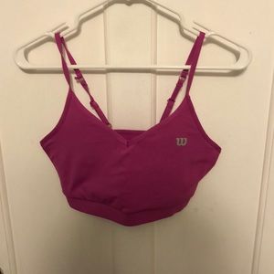 Pink Wilson sports bra